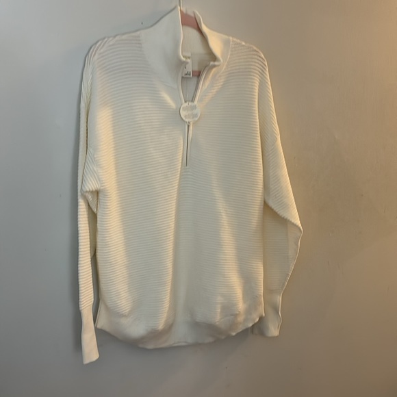NWT ARIES RIBBED WHITE SWEATER - Picture 12 of 15